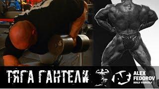 Тяга гантели одной рукой \ One-arm dumbbell row