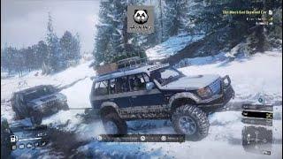 Old Mask And Drowned Car in Snow runner PS4 2024 Myanmar north Shan state Namkham