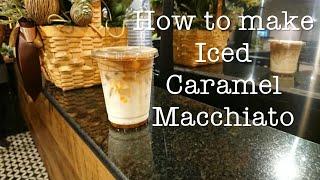 Cafe Vlog | Iced Caramel Macchiato with regular size | How to make drink with new recipe