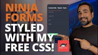 Quickly STYLE your NINJA FORMS with MY CSS for WordPress. Dark Themed. No css experience needed.