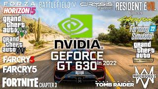 GeForce GT 630 in 2022 - Test in 27 Games