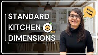 Ideal Kitchen Measurements & Common Mistakes - Under 2 mins | Ekta Makadia