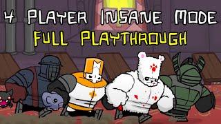 Castle Crashers - 4 Player Insane Mode Full Playthrough