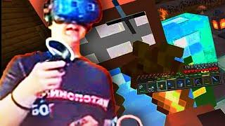 ПЯТЕРКА ЗАШЁЛ В MINECRAFT VR - #СП4 в VR - Реакция Пятерки Нарезка Фуга ТВ Майнкрафт ВР