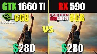 GTX 1660 Ti vs RX 590 Test in 8 Games