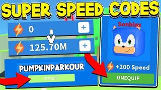 All MAX SPEED Pet Codes In SPEED RUN SIMULATOR - Roblox