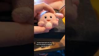 Needle Felting Nurse Chansey! she's ready to heal all of your pokemon #needlefelted