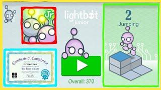 Lightbot Jr Coding Puzzles - JUMPING All Levels