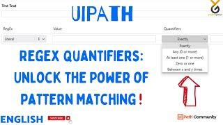 UiPath | RegEx Quantifiers: When and where to use?? | English | Yellowgreys