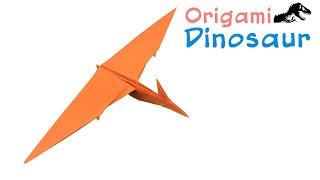 ORIGAMI FLYING DINOSAUR Step by Step || King of the Skies || Pterodactyl