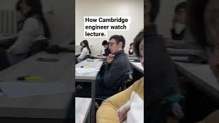 Cambridge engineer in lecture. #fyp #cambridge #uk #engineering #cambridgeuniversity