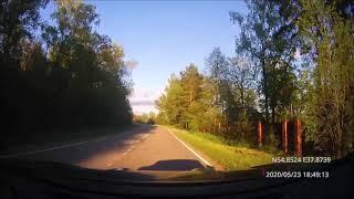 Driving in Moscow region: Свиненки - Ступино - Новое Ступино 23/05/2020 (timelapse 4x)