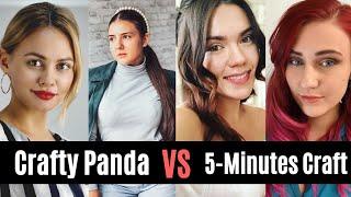 Crafty Panda Members Vs 5 Minutes Craft Members | Cast | Victoria Novikova, Jess, Emily | InfoDoc