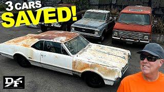 Three JUNKYARD CARS RESCUED!