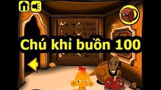 Chú khỉ buồn 100, Chơi game chú khỉ buồn online tại Gamehay24h.vn