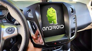 Магнитола Android в стиле Tesla на FORD Focus 3