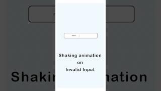 Invalid input animation with css | Shake animation | #html #css #code #akashcode