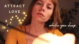 ASMR REIKI manifest love while you sleep chakra balancing, binaural beats, hand movements, whisper