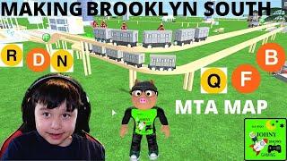 Johny Builds MTA South Brooklyn Subway Lines In Toy Train Tycoon Train SImulator