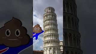 Superman is back ‍ leaning Tower of Pisa #shorts