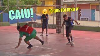 FOI DERRUBADO COM UM DRIBLE ESPETACULAR - JOGO REAL/RACHÃO