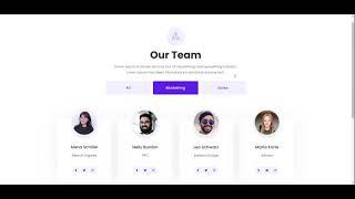 Filterable Team Section in Elementor