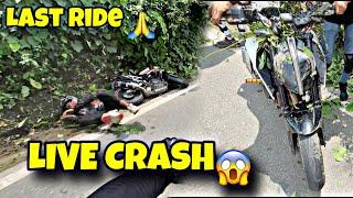 Live bike crash  || Duke 390 crash || crash hogya  || Hyper ride #crash #viral