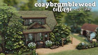 cozy bramblewood cottage  | the sims 4 speed build | + cc links