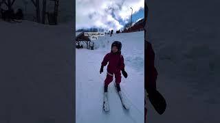 My 5 years old som skiing #VossResort #skiing #skiresort #winter #winterinNorway #skii