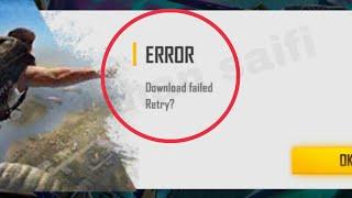 Free Fire Max Fix Download Failed retry Problem Solve in Android