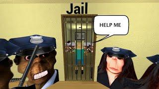 Nextbots Rosalia Police, Obunga Police, My Name Is Aughhh And Angry Munci Gmod