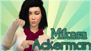 The Sims 4: Create a Sim | Mikasa Ackerman from Attack on Titan