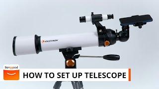 How do you use a CELESTRON SCTW 70 Astronomical Telescope step by step