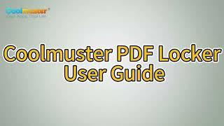 Secure Your PDFs with Coolmuster PDF Locker | Password Protect a PDF