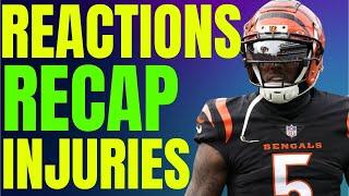 Week 17 Fantasy Football Recap, Reactions, Injuries | Tee Higgins, Malik Nabers, Saqon Barkley