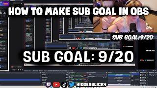 How to add a SUB COUNT to OBS for your TWITCH STREAMS