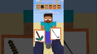 HELP Herobrine To Choose And Holing Bedrock Ball #friendship #shorts #trending #anime