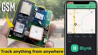 GSM/GPRS based GPS Tracker using Blynk with Calling & SMS features