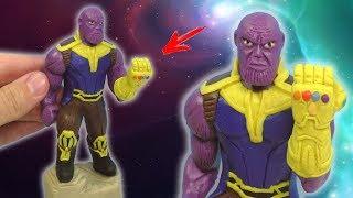 ЛЕПИМ ТАНОСА из фильма МСТИТЕЛИ: ВОЙНА БЕСКОНЕЧНОСТИ | Thanos Plasticine Tutorial