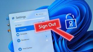 How to Sign out of Microsoft account in Windows 11?