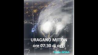 L'uragano Milton alle ore 07:30 di oggi, giovedì