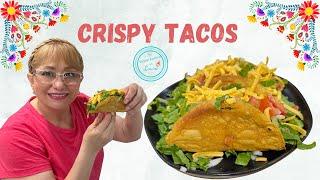 Home made Beef Hard Shell Crispy Tacos / CRUNCHY ASMR Crispy Taco shells