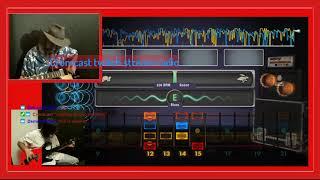 An old man (guitar) and his son (bass) play Pipeline through Rocksmith 2014's studio mode