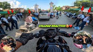 First Day in College With Kawasaki z900  | Public Reaction on Superbike