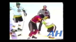 NHL Feb. 13, 1977 Stan Jonathan,BOS v Mike Christie,CLE (HL) Boston Bruins Cleveland Barons