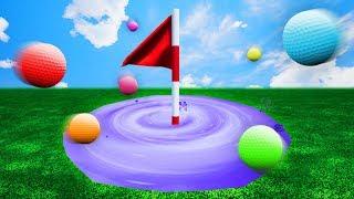 INTERGALACTIC HOLE IN ONE PORTAL! (Golf It)