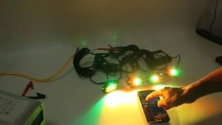 Bluetooth 4.0 Smart Phone App Controls Vehicle RGB Colors Rock Lights Under Car Lights