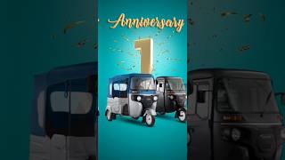 1st anniversary of Bajaj RE Electric Auto, #shorts #bajajre #bajajreetec #bajajauto #shabuwheels
