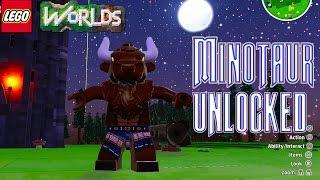 LEGO Worlds How To Unlock the Minotaur With Free Roam Gameplay