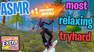 ASMR Gaming  Fortnite Most Relaxing Tryhard! Gum Chewing  Controller Sounds + Whispering 